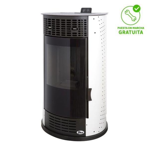 Estufa de pellet con control inteligente de 14 kW